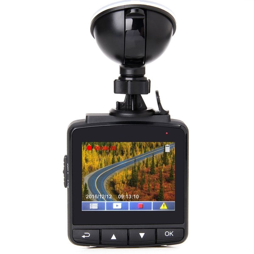 Image shows a stock image of the dashcam on a screen.