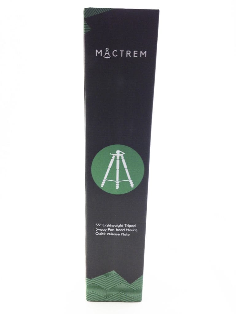 Mactrem PT55 Camera Tripod Mactrem PT55 outer box.