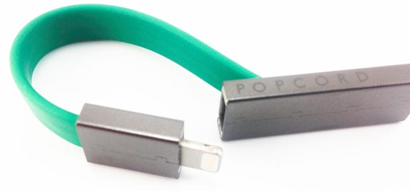 Image shows the Popcord clipped apart.