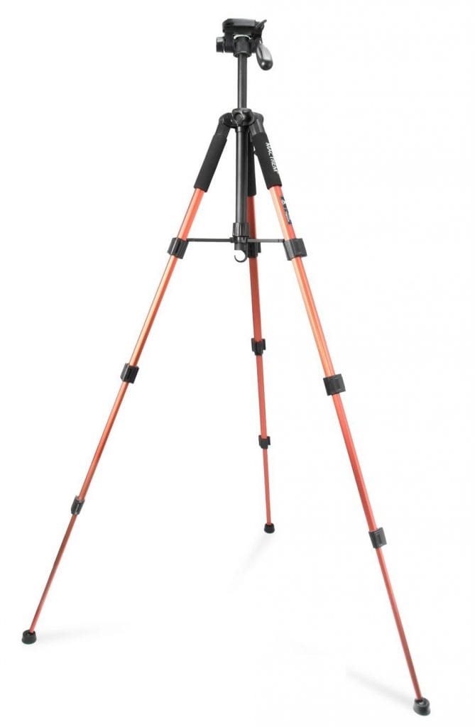 Mactrem PT55 Camera Tripod Mactrem PT55 product image. Tripod is in fully expanded mode.