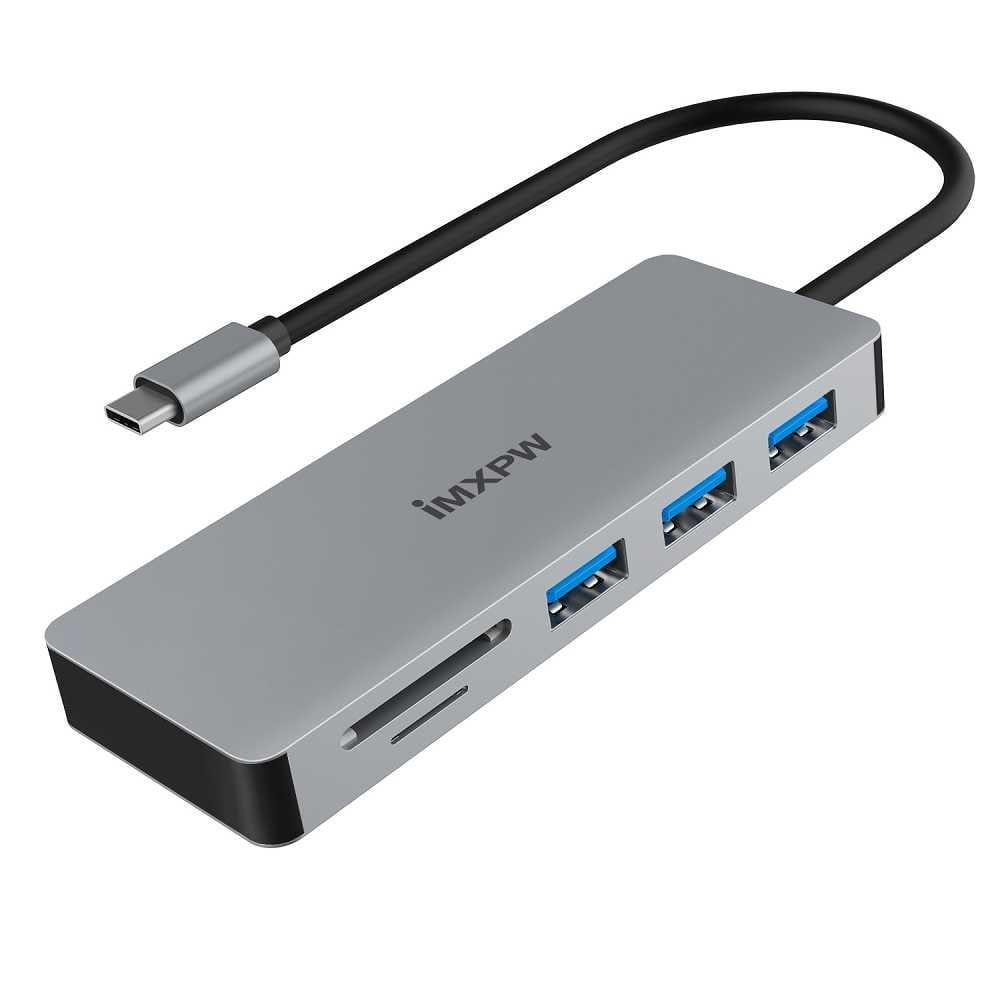 Image shows a stock image of the iMXPW Alora USB-C Hub.