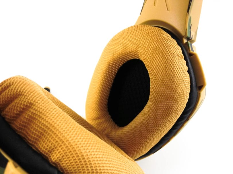 Image shows the ear cups of the headphones.