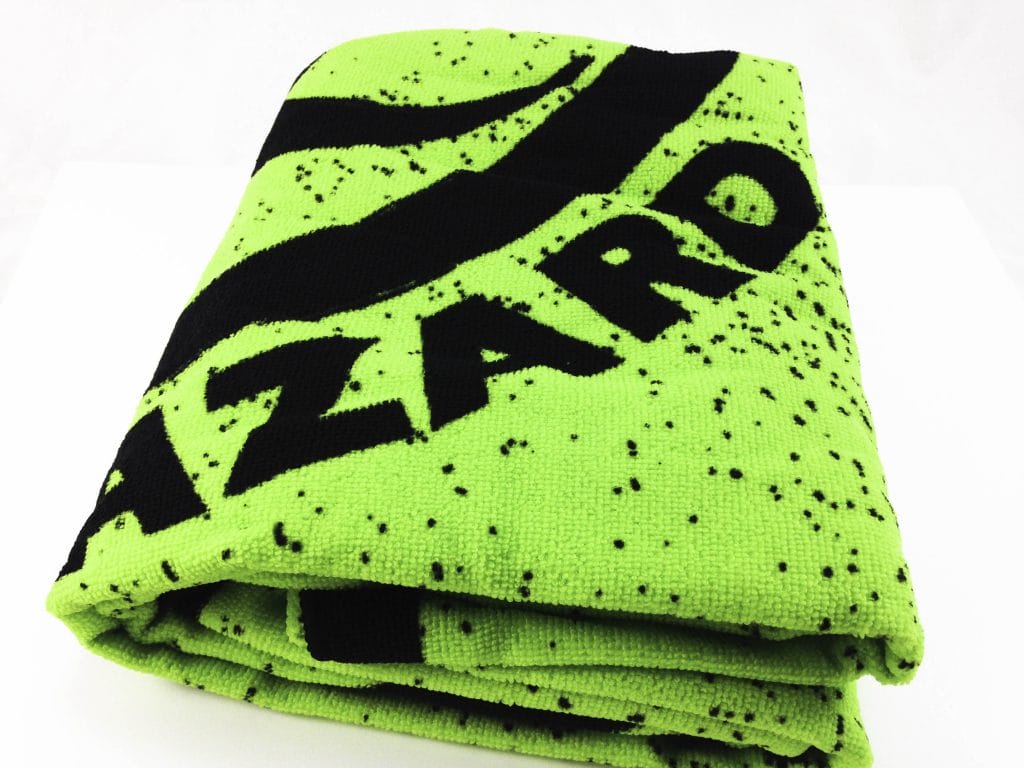 Image shows the beach towel folded.