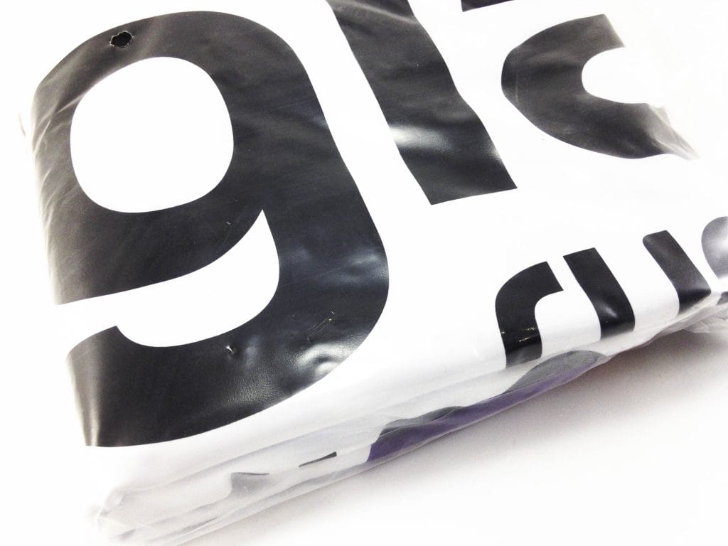 Image shows the folded up item from inside the box.