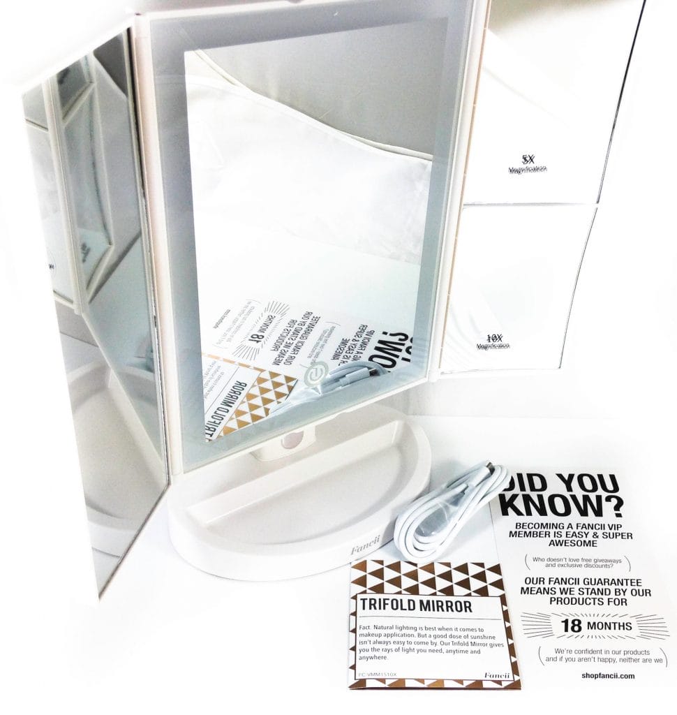 Image shows the included contents in a laid out position.