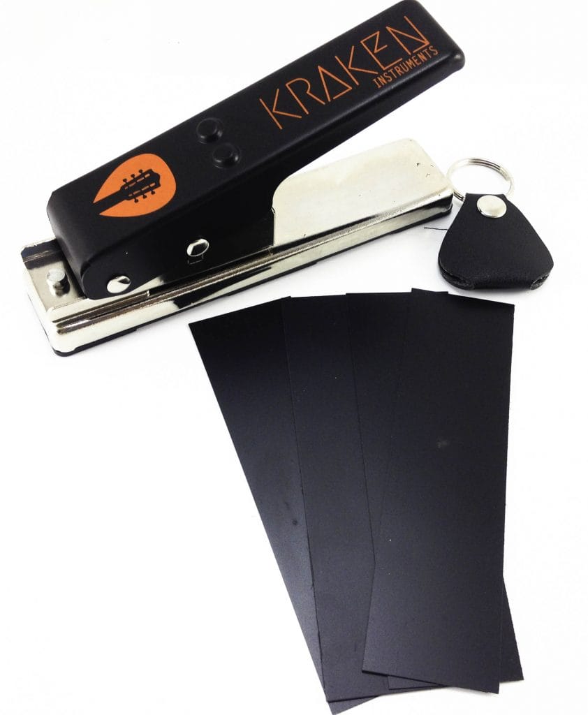 Kraken Instruments Guitar Plectrum Maker Image of the included contents.