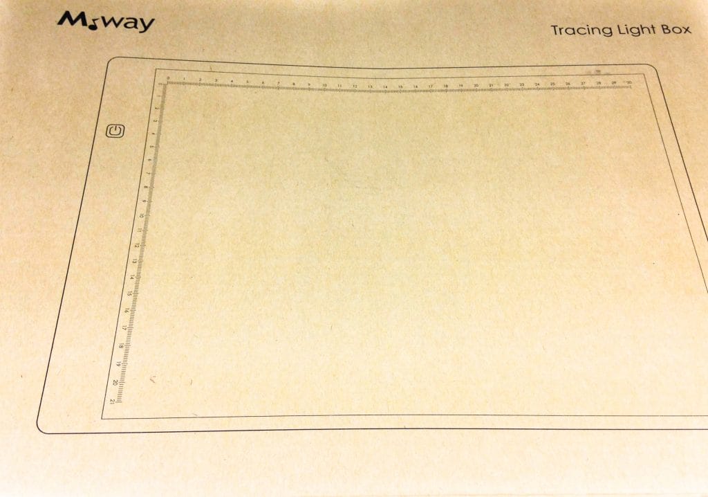 Image shows the outer box of the M.Way LED Tracing Copy Board.