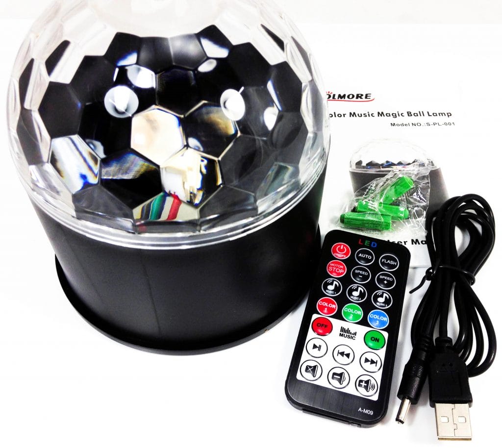 Image shows the included contents in a laid out position. 