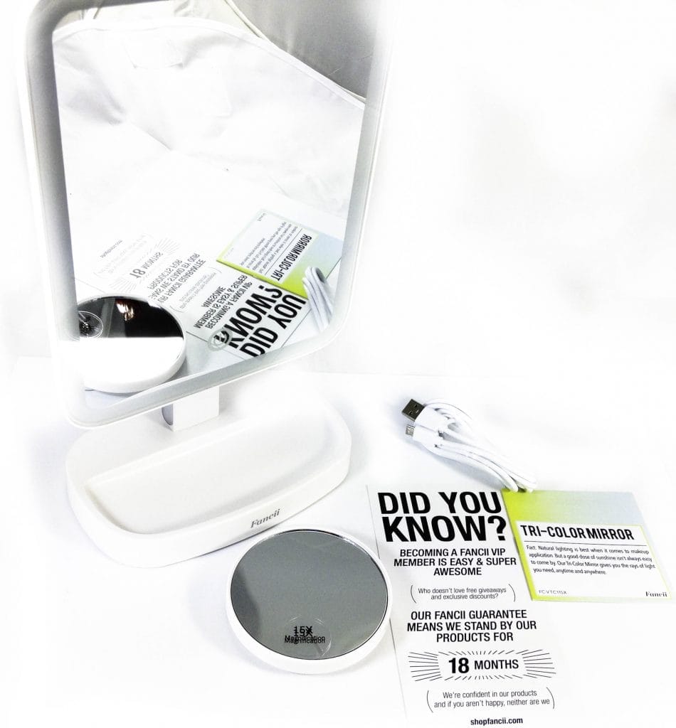 Image shows the included contents in a laid out position.