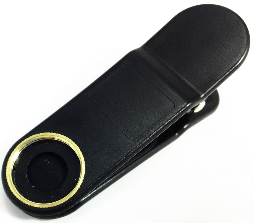 Image shows a clip on lens holder.