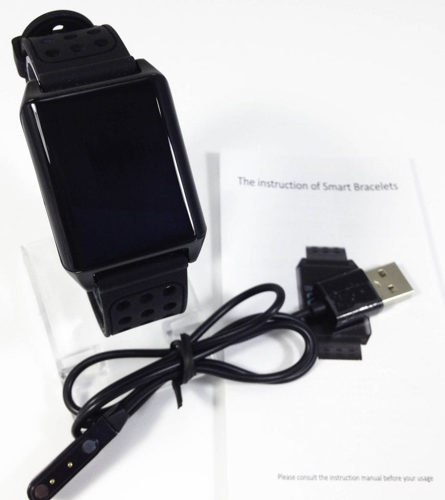 Image shows the included contents in a laid out position. 