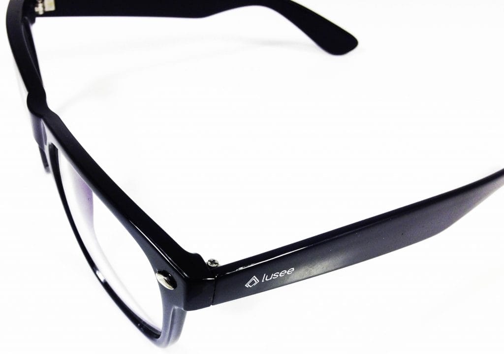 Lusee Gaming Glasses Side view of the Lusee Gaming Glasses
