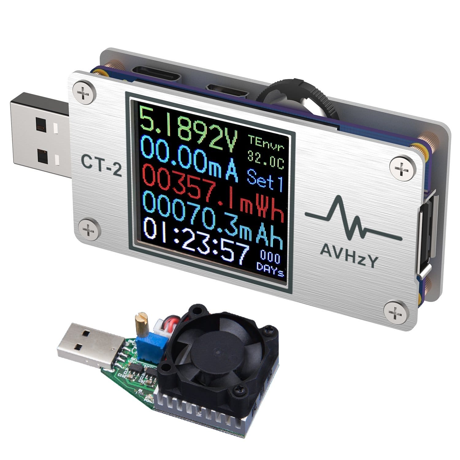 AVHzY CT-2 USB Power Meter Load Tester - My Helpful Hints®