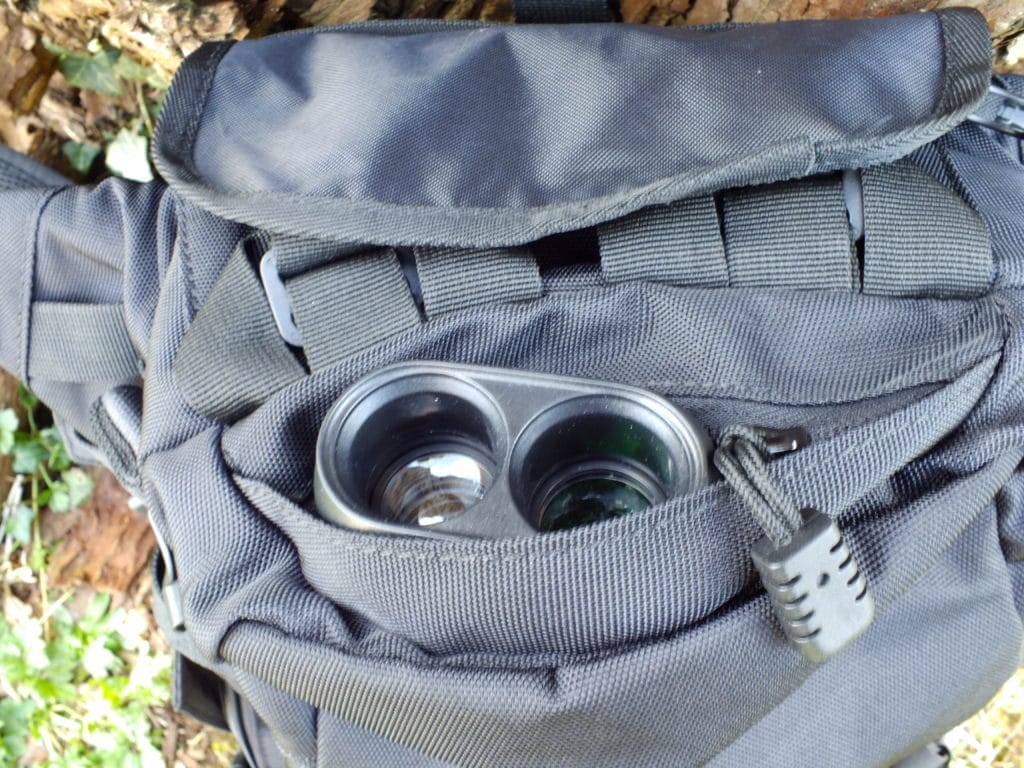 Another photo of the hidden pocket of the BP20