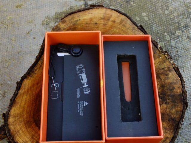 Inside the box that the Olight S1A Baton comes in