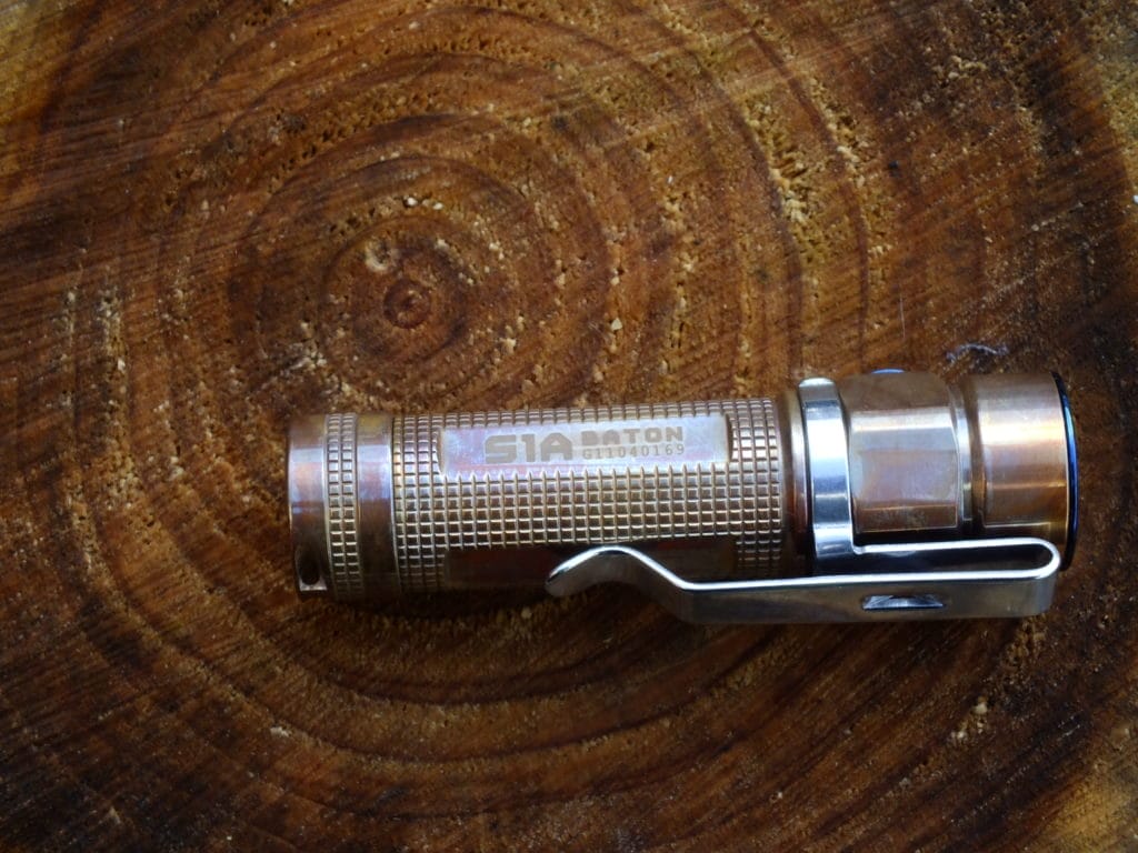 Another photo of the S1A Baton's pocket clip