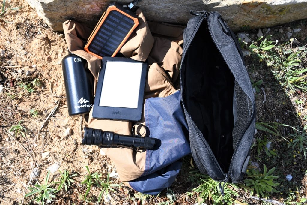 A photo of everything I managed to fit inside the main section of the NEB10