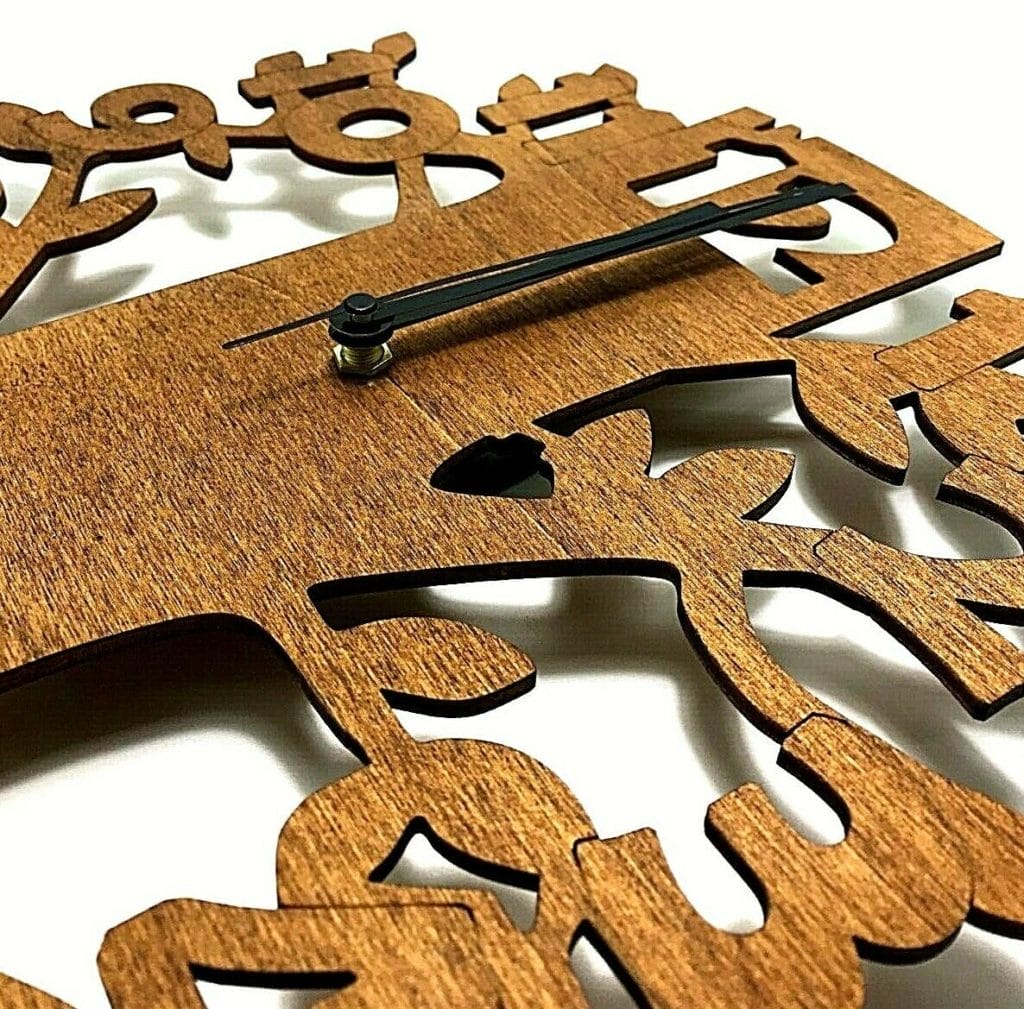 Laserò Wooden Wall Clock