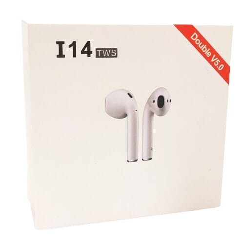 Image shows the outer box, there's an image of the earbuds on the front.