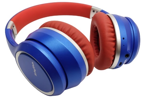 Image shows the Srhythm NC15 ANC Headphones in a laid down position.