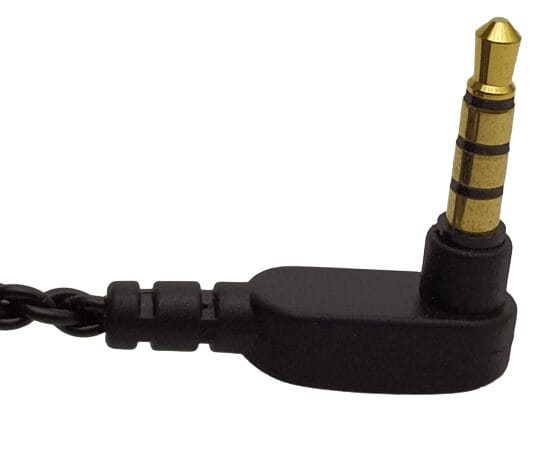 Image shows the jack plug in an upward position.