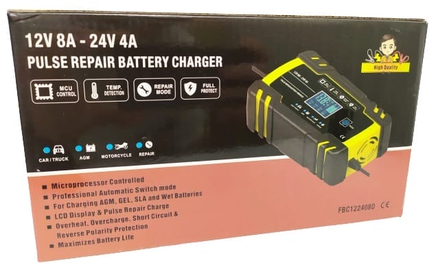 Image shows the outer box. There's text and a product image on the box.