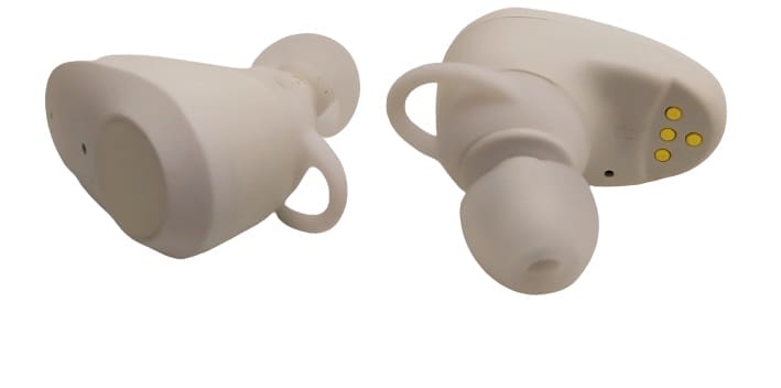 Image shows the earbuds.