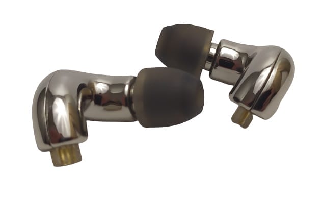 Image shows the earphones without cable attached.