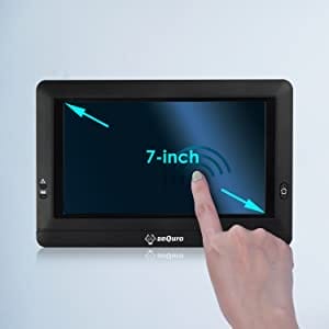 Image shows the touchscreen monitor.