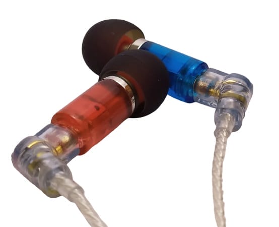 Image of the earphones in a laid out position.