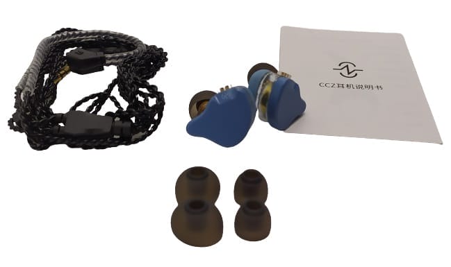 Image shows the included contents in a laid out position.