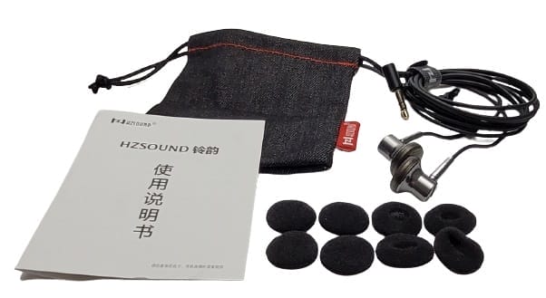 Image shows the included contents in a laid out position. 