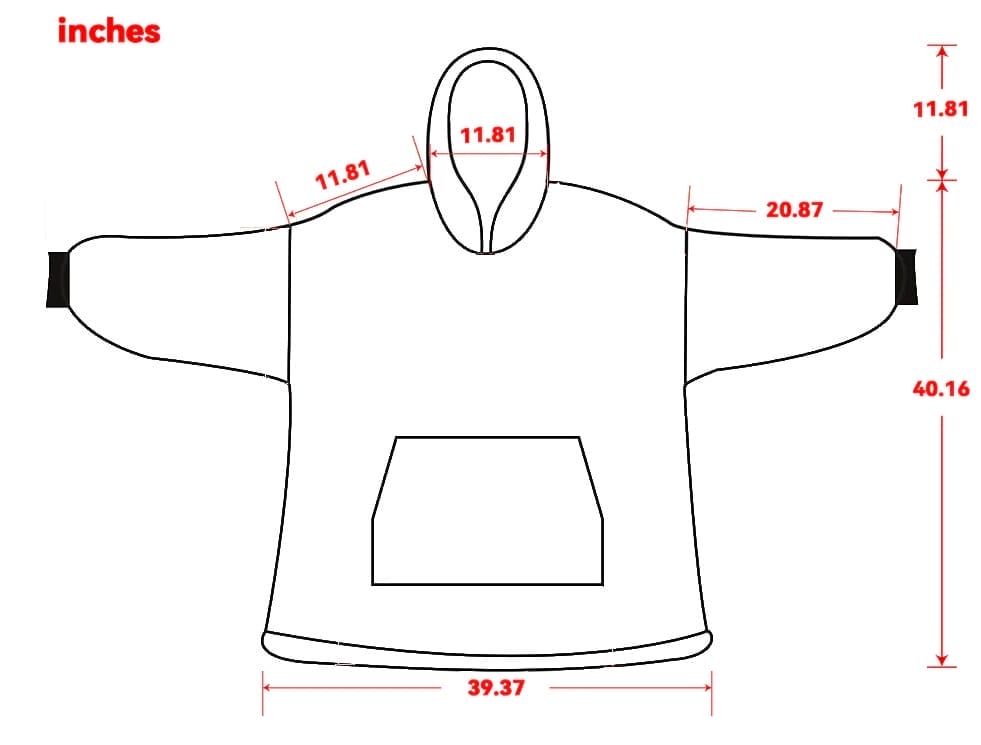 Image shows the sizing guide.