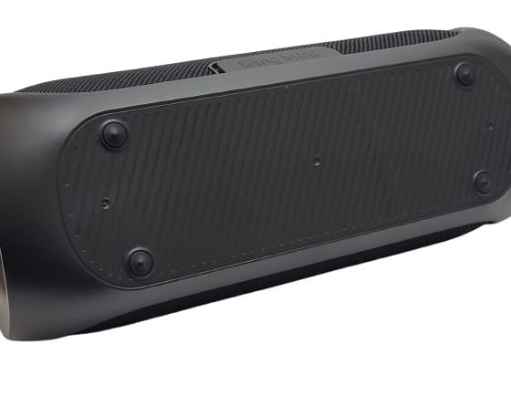 Image shows the underside of the speaker.