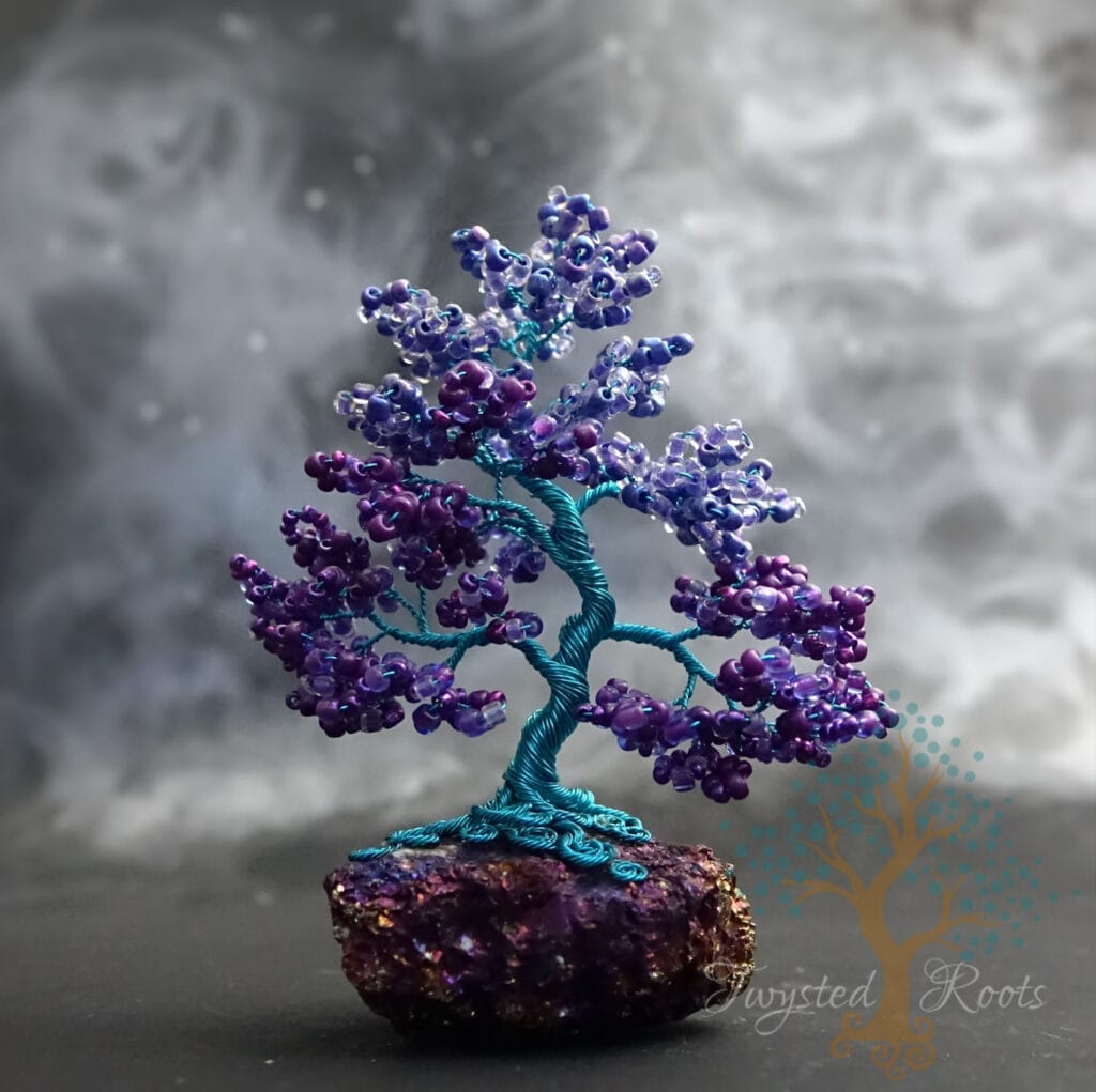 Free Spirit bead and wire tree sculpture by Twysted Roots