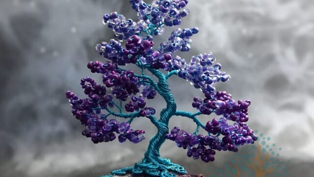 Free Spirit bead and wire tree sculpture by Twysted Roots