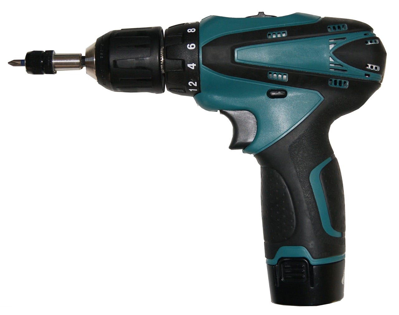 Image shows a cordless screwdriver.