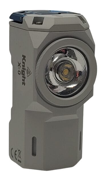 Wuben Knight X0 Torch Image shows the torch in an upward seated position and forward facing.