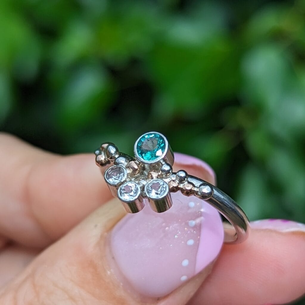 Vintage Emerald 70th Ring 3 by Streets Craft Creations