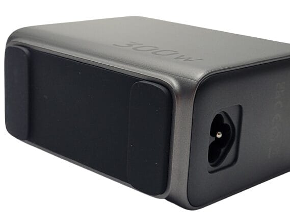 UGREEN Nexode 300W USB C Charger Image shows the underside of the charger. There are two rubberised grip strips.