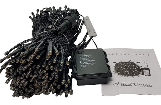 Image shows the included contents in a laid out position.