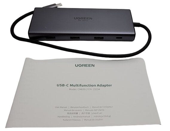 UGREEN Revodok Pro 210 Image shows the included contents in a laid out position.