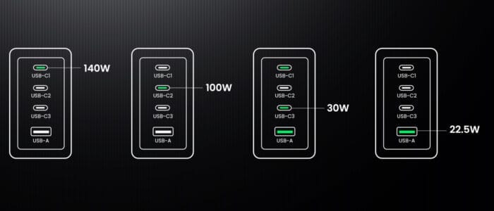 UGREEN Nexode Pro 160W USB C Charger Slide 4