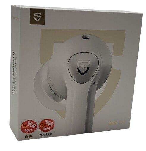 Image shows the outer box for the SoundPEATS Air4 Pro Earbuds.
