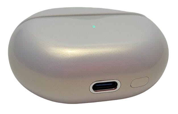 Image shows the USB-C Port of the SoundPEATS Air4 Pro Earbuds.