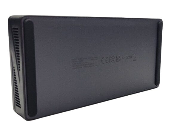 UGREEN Revodok Pro 209 Image shows the underside of the UGREEN Revodok Pro 209, there are two rubber strips to help grip.