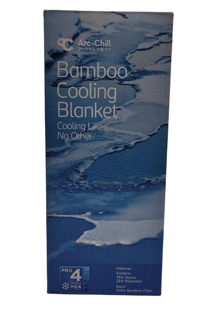 Image shows the outer box of the Avoalre Cooling Blanket.