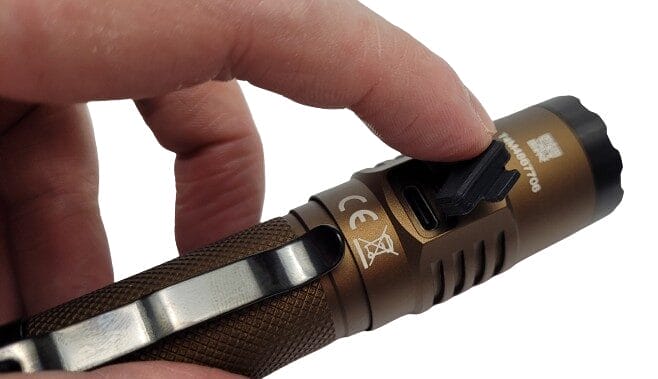 Image shows the charge port.