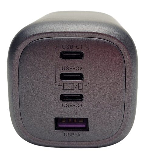 Image shows the 4 ports of the UGREEN Nexode 100W GaN.