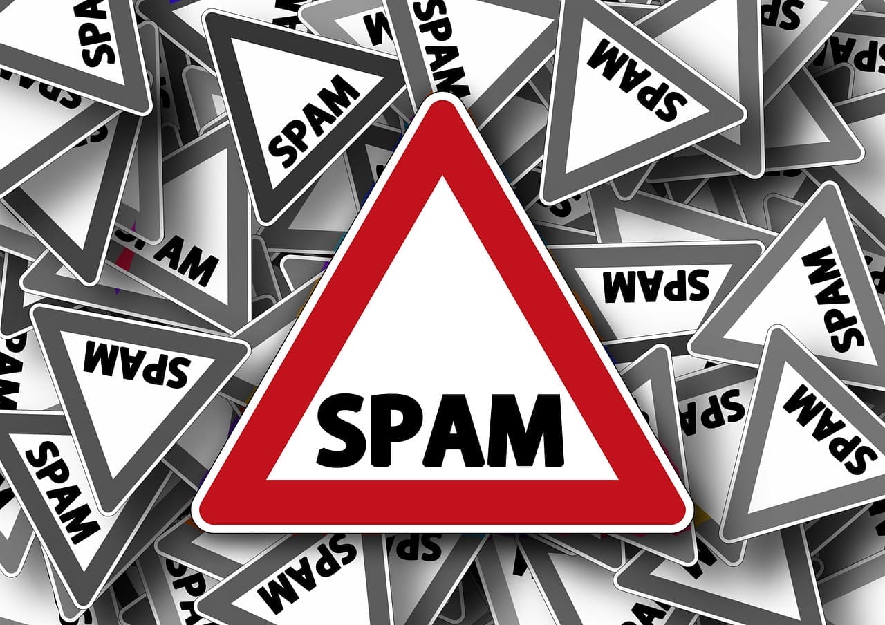 Image shows a spam sign, ideal for this post named The Dangers of Tag Trains.